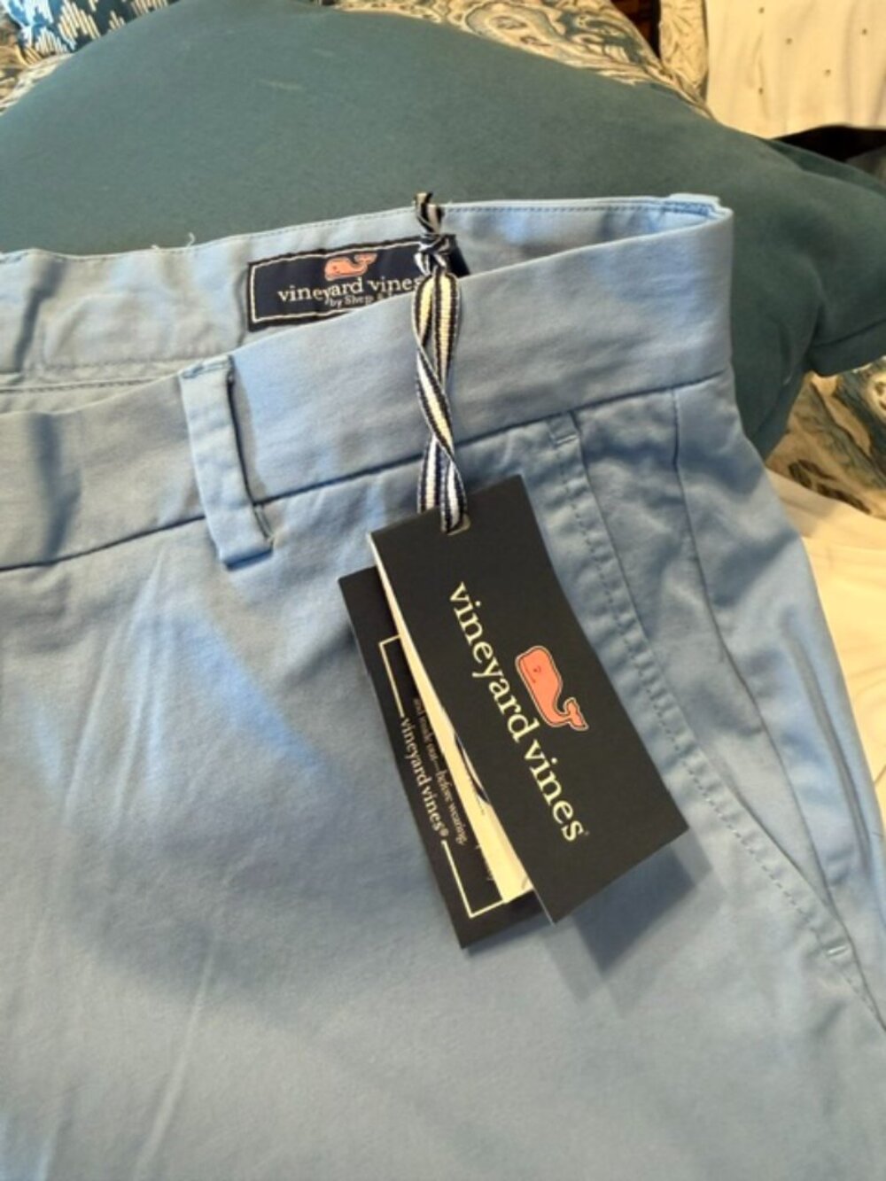 NWT, Vineyard Vines, Men's Size 36 x 30, Breaker pants, light blue wash.